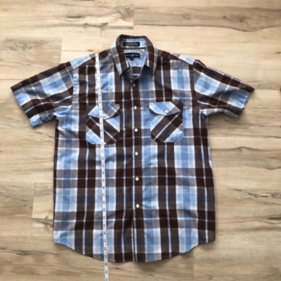 Beverly Hills Polo Club Blue and Brown Polo Shirt - Picture 5 of 9